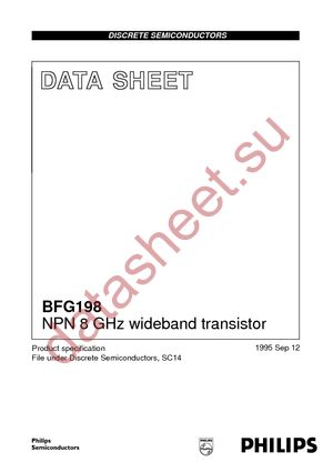 BFG198 T/R datasheet  
